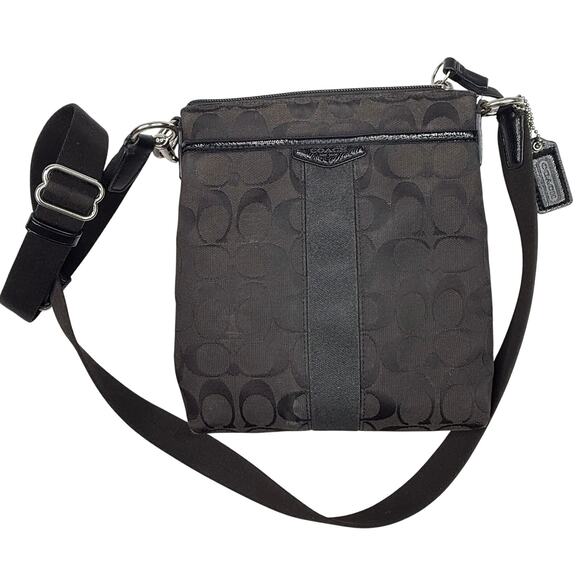 Coach Brown Canvas Small Crossbody Bag - Picture 1 of 10